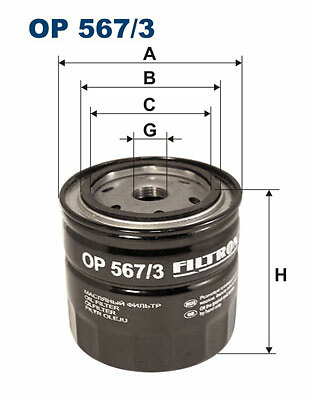Oil filter for bedford ldv - filter,