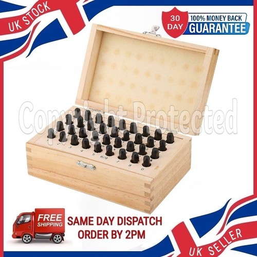 36pc 3mm letter number stamp - 3mm,