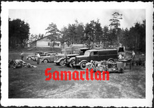 I11/7 WW2 ORIGINAL PHOTO OF GERMAN WEHRMACHT MILITARY PARKED VEHICLES