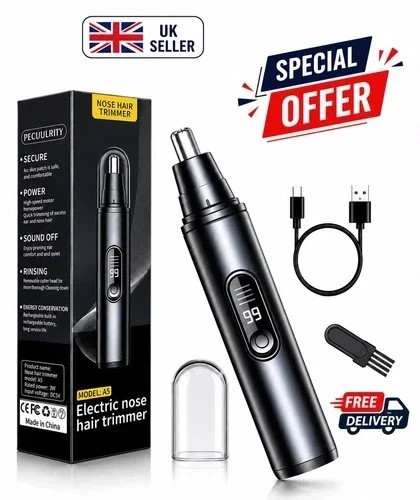 Digital nose hair trimmer - hair,