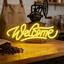 Welcome Neon Sign USB Dimmable