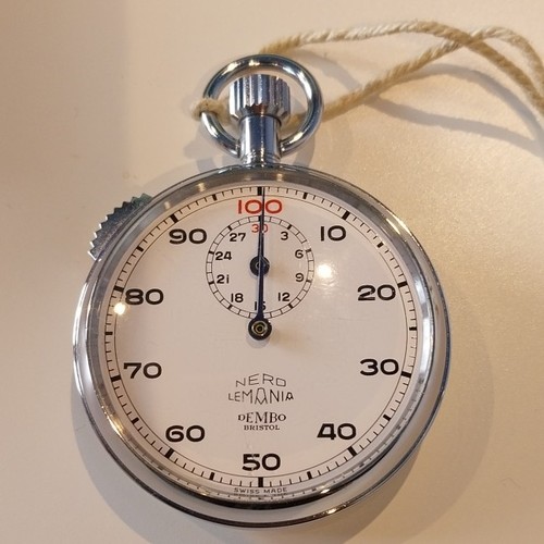 Vintage lemania nero stopwatch - lemania,