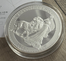Limited to 10 - Rare 1 Kg / Kilo Solid Silver Proof Coin - Una and the Lion 2019