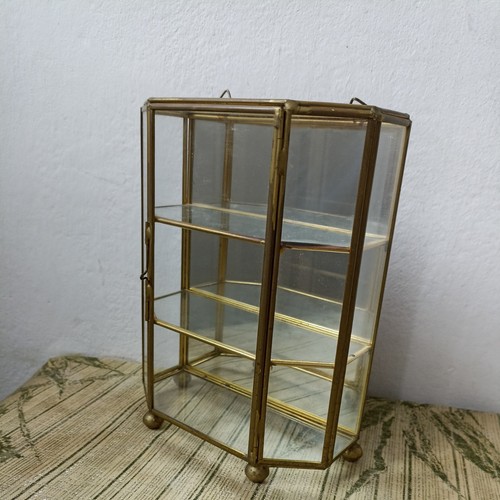 Vintage brass glass - vintage, mirrored