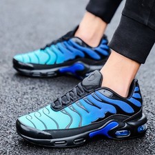 MENS SHOCK ABSORBING RUNNING TRAINERS CASUAL LACE GYM WALKING SPORTS SHOES SIZE
