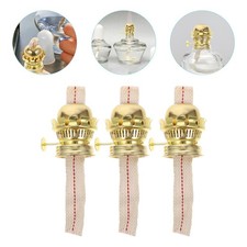 3 Pcs Aluminum Alloy Oil Lamp Burner Kerosene Lamp Replacement With Wick Holder