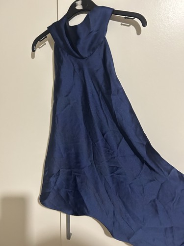 Zara blue satin polyester cowl - satin,