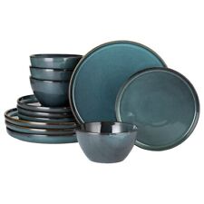 Green 12 Piece Dinner Set