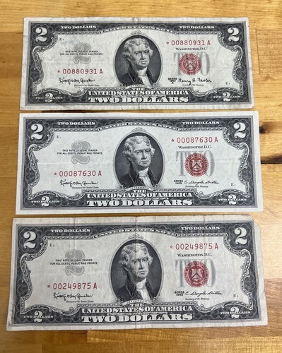 Red seal star note - $2,