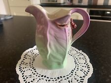 SHORTER & SON LTD SMALL 4 INCH HAND PAINTED JUG IN PERFECT CONDITION PINK GREEN