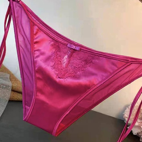 Lace briefs silk satin - up,