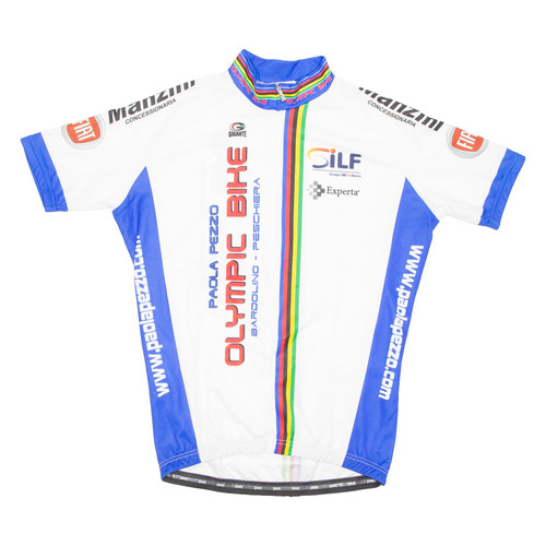 Cycling mens jersey white 2 - white, 1/2