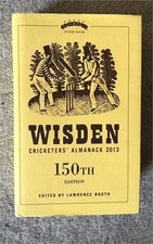 2013 Original Hardback Wisden with COCKSPUR Dust Jacket