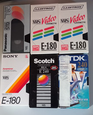 VHS Video Tape Cassettes (X6)