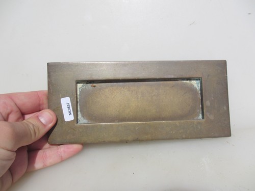 Vintage brass letterbox - letterbox, letter