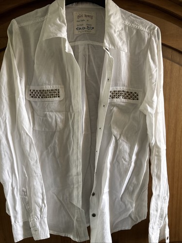 Women white blouse - white,