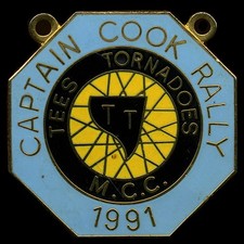 1991 Captain Cook Rally pin