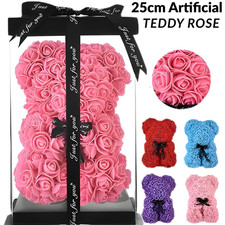 25cm artificial teddy rose - artificial,