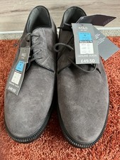 M&S Men's Grey Suede Shoes Dress  Classic Lace Up Derby UK 8 New RRP £49.50