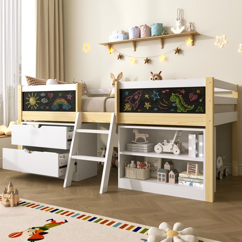 3ft single low loft - 3ft, bed
