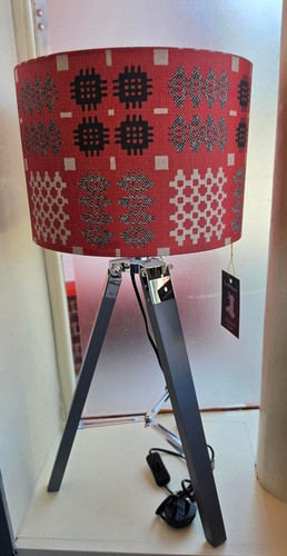 Welsh tapestry lampsade - tapestry, table