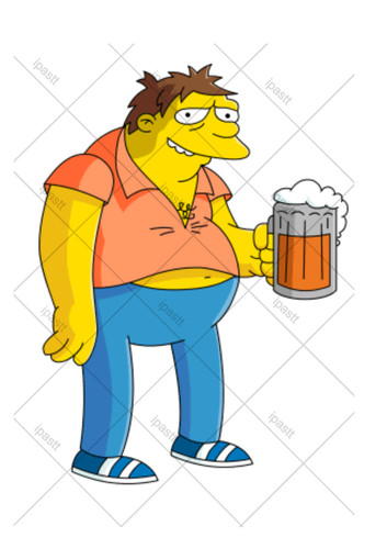 Pre cut barney simpsons - pre,