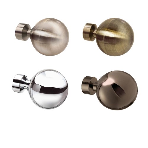 Sphere curtain pole finials - curtain,