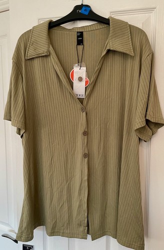 Cider olive green ribbed