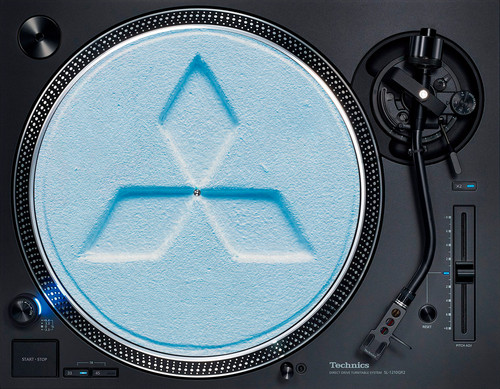 Blue mitsubishi rave pill - blue,