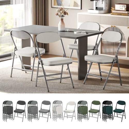 Fabric padded folding chairs - folding,
