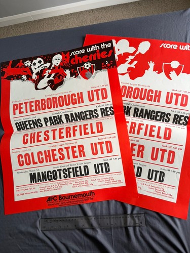 1975 poster bournemouth v - bournemouth,
