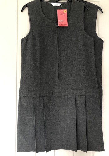 Grey school pinafore - school, dress