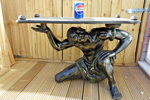 Very old blackamoor figural - very,