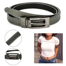 Grey Ladies Belt Women Skinny