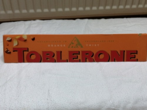 Toblerone orange chocolate - toblerone, bar