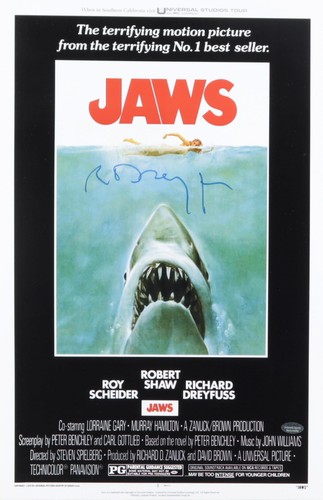 Richard dreyfuss signed jaws - dreyfuss, "jaws"