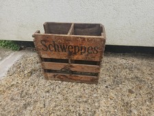 Schweppes Vintage Wooden Deposit Crates 1960s? Jars 3/- Each Empty Box