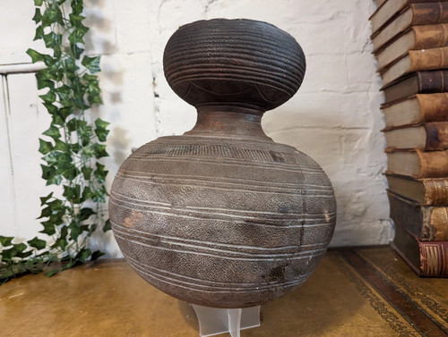Antique nupe african gourd - antique,