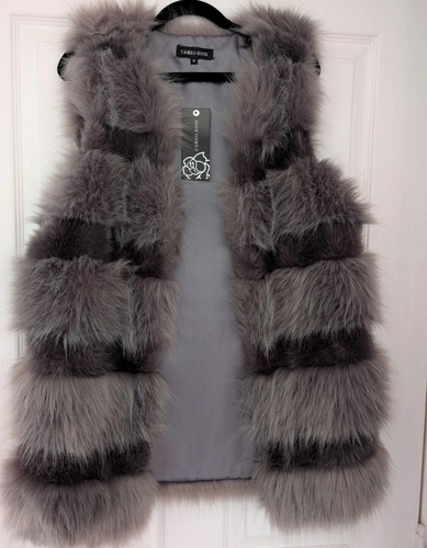 Women fur gilet - women's,