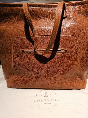 Coronado leather brown tote - brown,