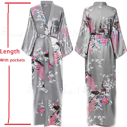 Women long robe kimono - women,