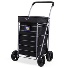 Hoppa Lightweight 4-Wheel Premium Folding Shopping Trolley