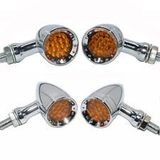 4X Amber LED Motorcycle Bullet