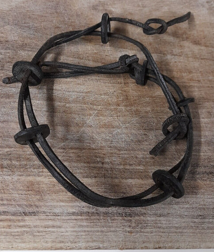 Vintage leather game carrier - leather,