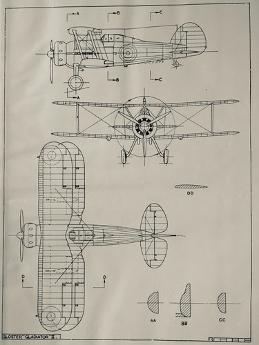 Ww2 aircraft gloster gladiator - aircraft,