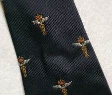 Vintage REGIMENTAL Tie Mens Necktie Club Association RAF Medical Royal Air Force