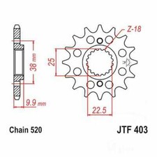 Front sprocket rac - sprocket, 14