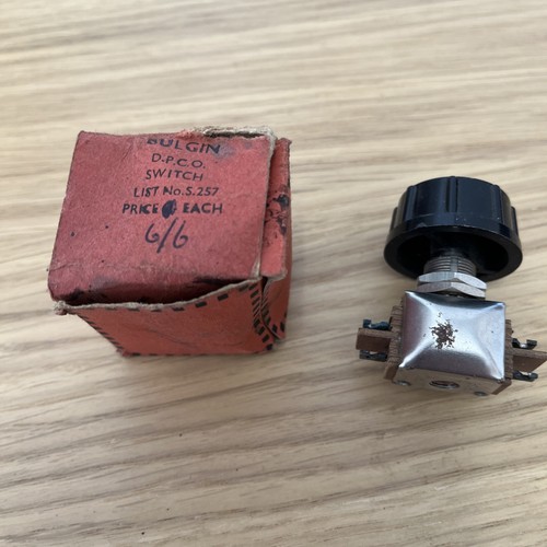 Vintage bulgin s257 switch - vintage,