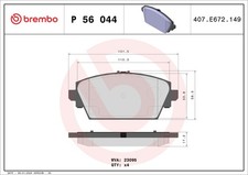 P 56 044 Brembo brake pad set