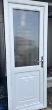 WHITE UPVC BACK DOOR AND FRAME | 207cm X 83cm | £380